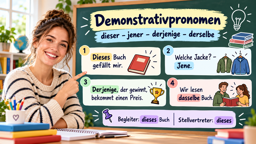 Demonstrativpronomen im Deutschen mit dieser, jener und derselbe