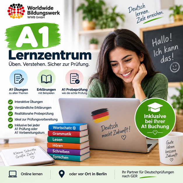 A1 Probeprüfung und Lernzentrum bei Worldwide Bildungswerk WWB